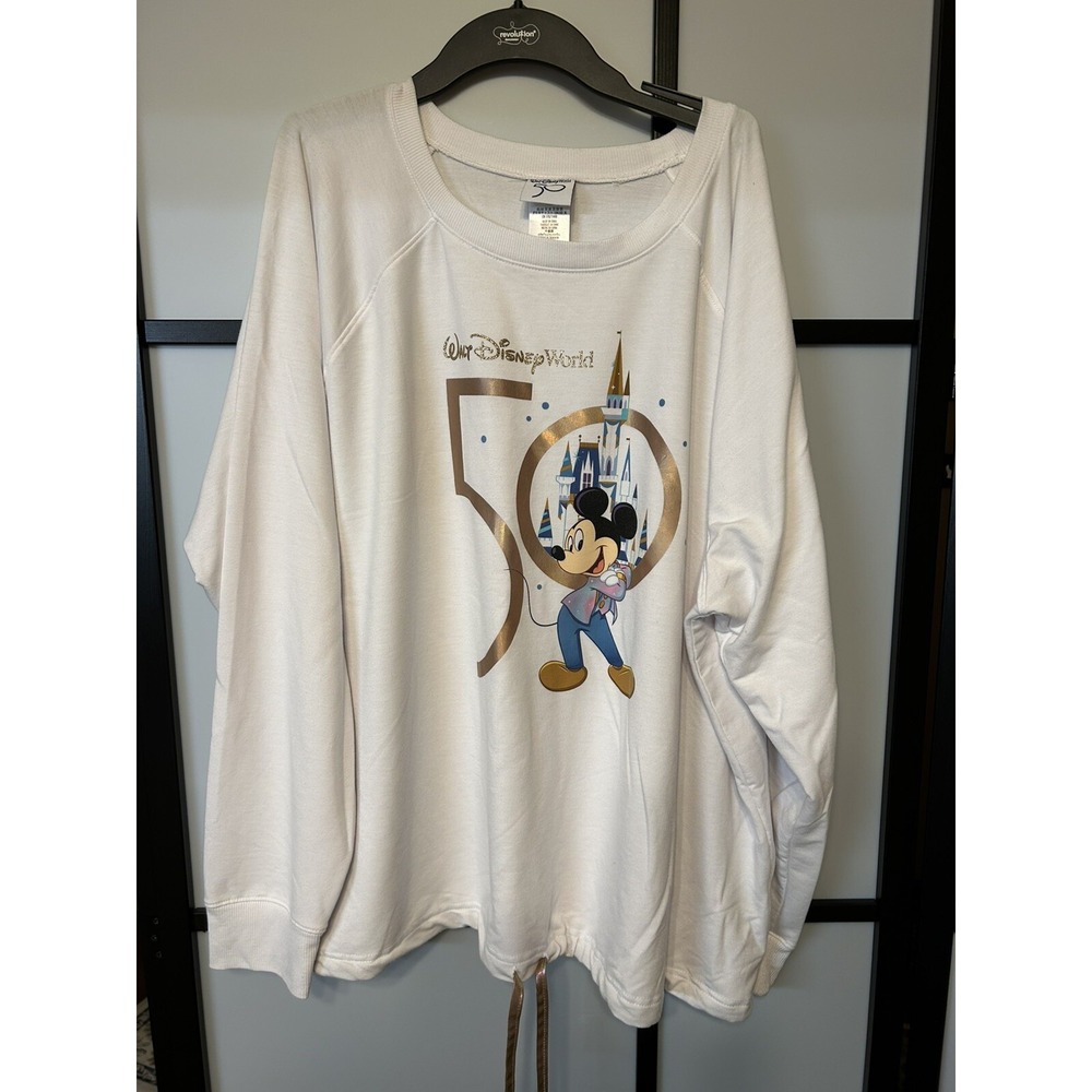 Mickey Mouse Long Sleeve Pullover Women's Walt Disney World 50th Anniversary 3XL